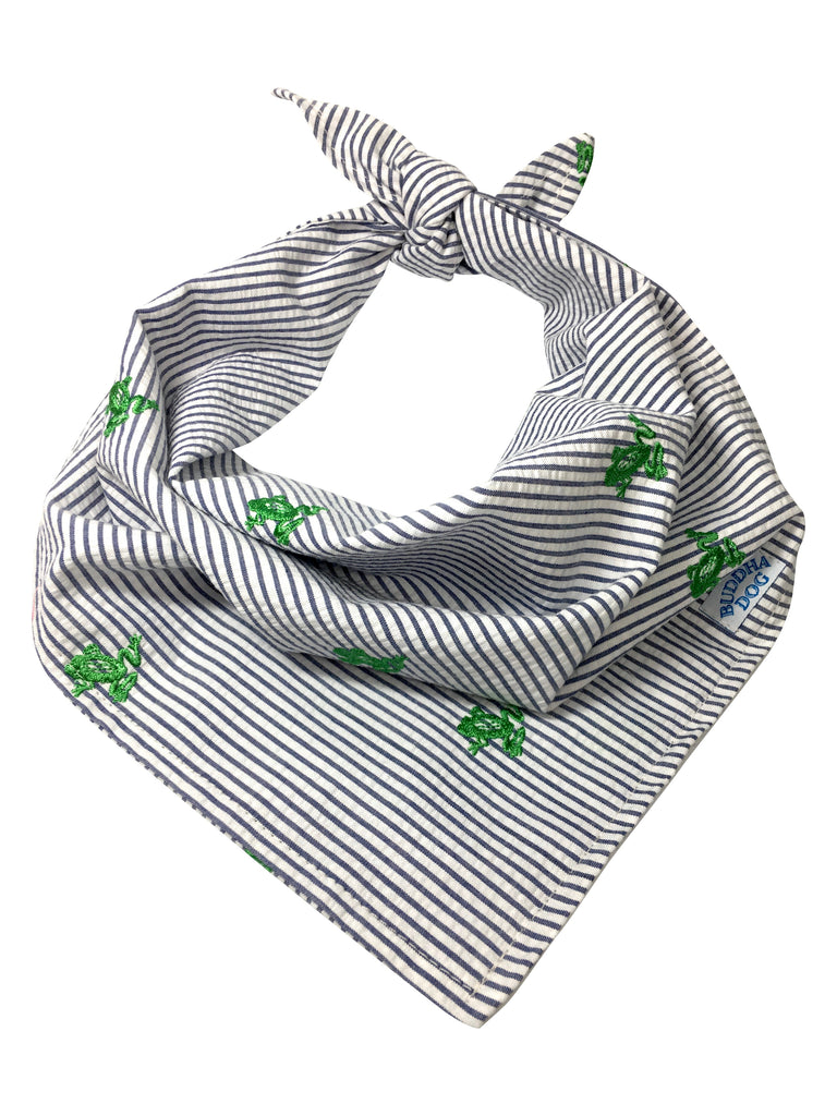 Seersucker Frog Bandana