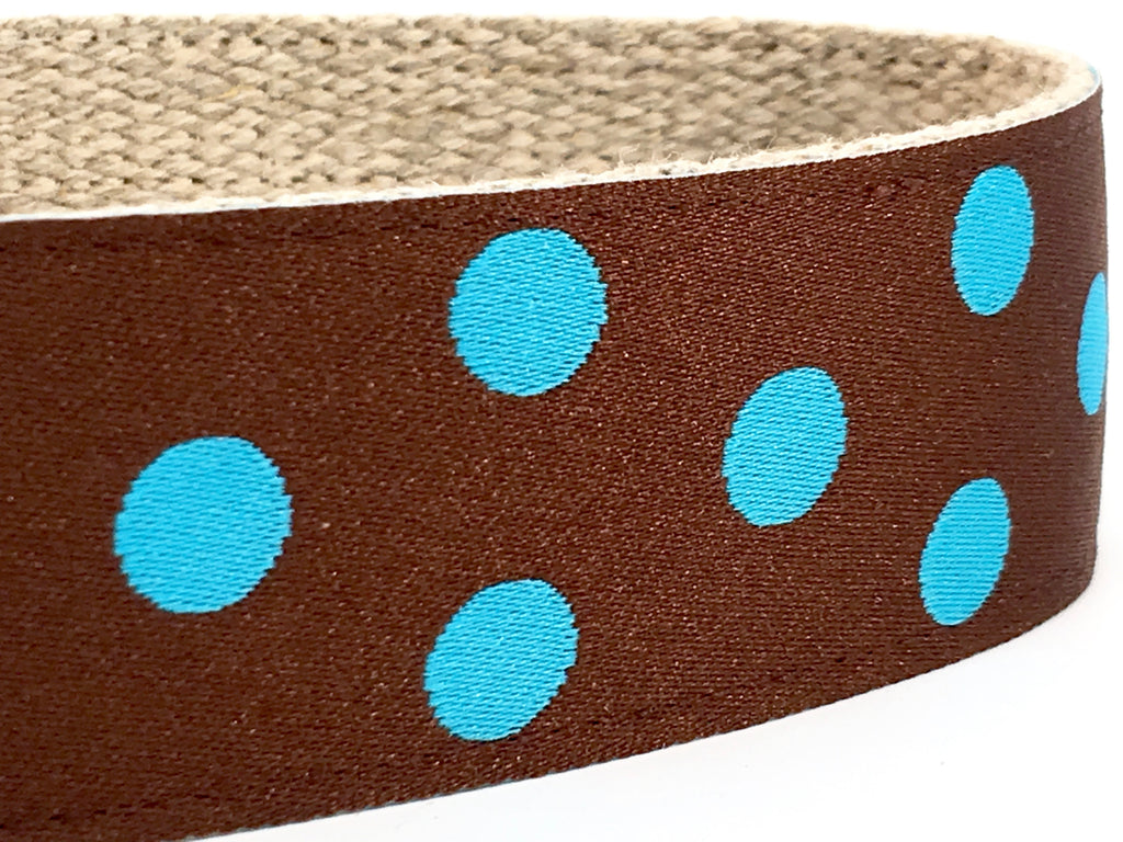 Dotty Brown/ Turquoise 1.5"