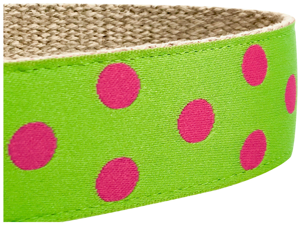 Dotty Green Apple/ Pink