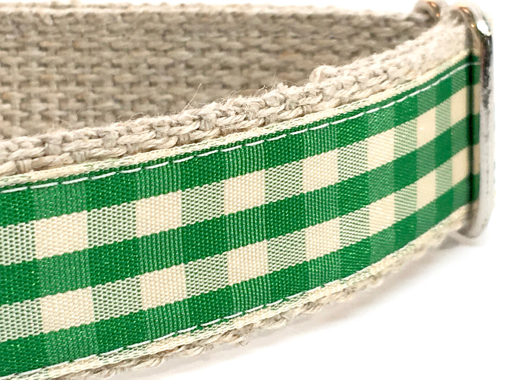 Gingham Green/ Ivory