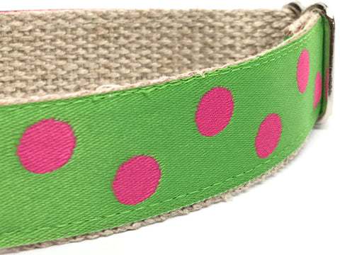 Dotty Green Apple/ Pink