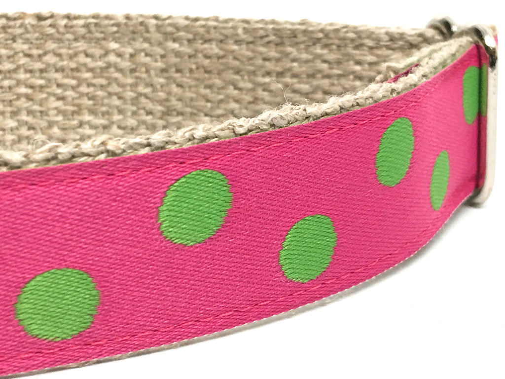 Dotty Pink/ Green Apple